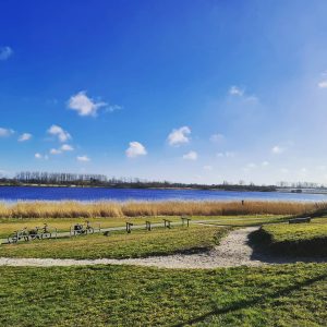 Heerlijk dag aan het meer tijdens de vakantie